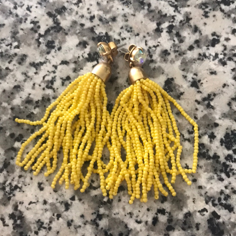J crew fringe earrings